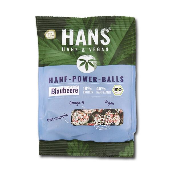 Hanf-Blaubeere-Power-Balls